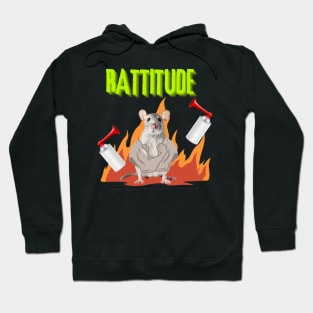 Rattitude-Rattus Funny Rat Lover Hoodie